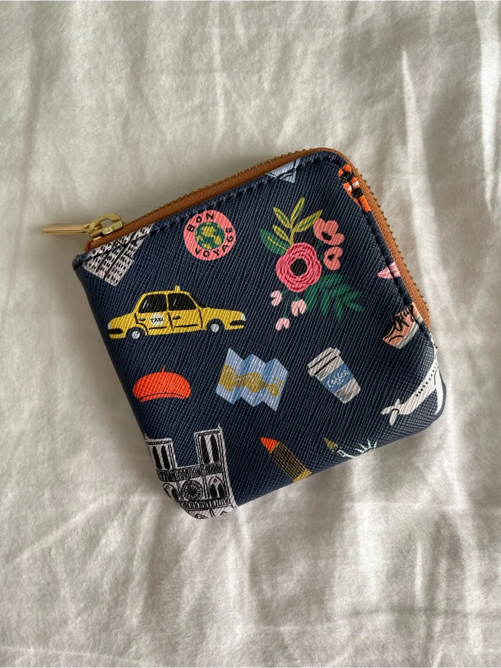 Anthropologie Travel Icons Coin Pouch